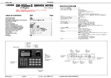 Boss_Roland-DR 550 ;Mk2_DrRhythm 550 ;Mk2-1992.DrumMachine preview